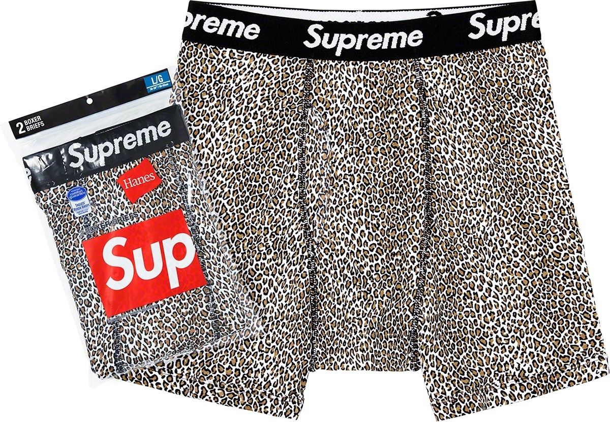 Supreme®/Hanes® Leopard Boxer Briefs (2 Pack)